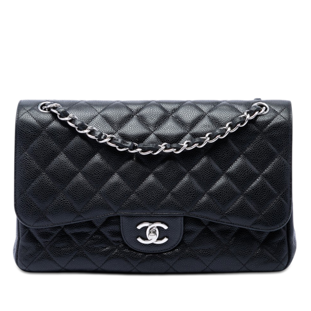 Pre-Loved Chanel Jumbo Classic Caviar Double Flap